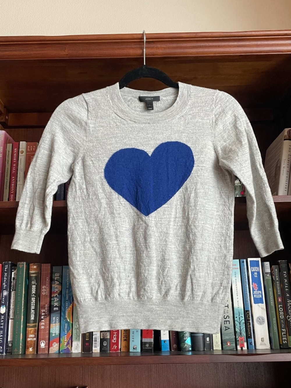J.Crew Merino Wool Heart Sweater - Picture 2 of 5